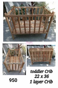 Toddler Crib / Wooden crib for baby