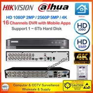 Qi Tech 16-CH HiK Dahua XMEye CCTV HD 2MP 5MP Mobile / Network DVR Recorder Support * Mobile Apps *