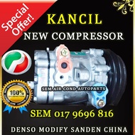 PERODUA KANCIL DENSO MODIFY SANDEN CHINA NEW COMPRESSOR/ KOMPRESOR (CAR AIRCOND SYSTEM)