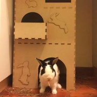 【Run Rabbit！兔跑拋木作屋】天竺鼠、兔木屋超豪華全面客製：高樓大廈