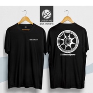 Wedssport Tc05 T-shirt Distro Wheels Automotive T-shirt Front and Back