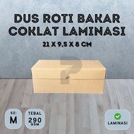 Laminated Kraft Brown Toast Box size 21 x 9.5 x 8 cm Thickness 290 gsm | Toast, Cake, Cake, Bakery B
