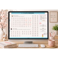 JADUAL HIRAGANA | HIRAGANA CHART | BAHASA JEPUN