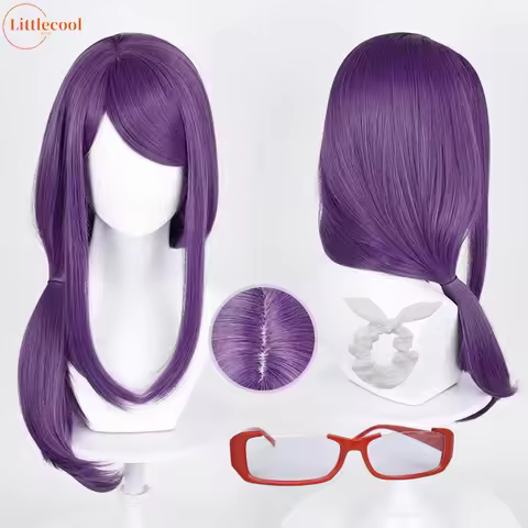 High Quality Kamishiro Rize Cosplay Wig 70cm Purple Heat Resistant Synthetic Hair Rize Kamishiro Wig