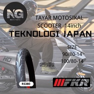 FKR TUBELESS RS380 TAYAR SCOOTER 14INCH 90/80-14, 100/80-14