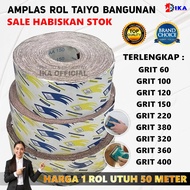 Taiyo BUILDING Sandpaper Roll Cloth 80-400 50 Meters / Taiyo building Roll sandpaper 240 durable Rol