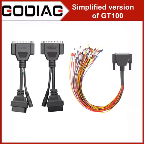 GODIAG Simplified version of GT100 OBD2 To DB25 Cable Auto Tools GT100 OB II Break Out Box ECU Conne