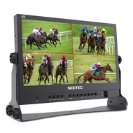 SEETEC ATEM156 15.6 Inch Live Streaming Broadcast Director Monitor with 4 HDMI Input Output Quad Spl