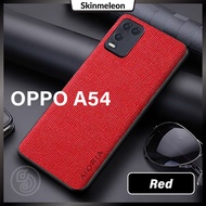 OPPO A54 Casing Soft TPU PU Leather Case Full Camera Protection Shockproof Phone Cover