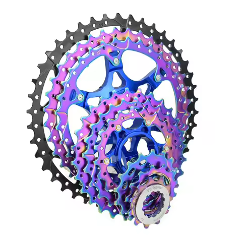 Colorful 8 9 10 11 12 Speed MTB Cassette 40/42/50T Mountain Bike Sprocket Rainbow Bicycle Freewheel 