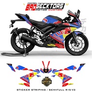 Striping R15 V3 SEMIFULL/R15 V4 MOTIF 3 REDBULL/SEMIFULL R15 V4/R15 V3/STOCK DECALS R15 V3/STICKER/S