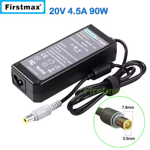 90W Charger 20V 4.5A Power Adapter for Lenovo ThinkPad T410 T410s T420 T420i T420s T430 T430i T430s 