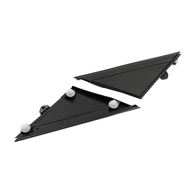Matte Black Car LH&RH Door Mirror Flag Covers Moldings For 500 12-19 1SJ85KX7AA Rear Mirror Triangle