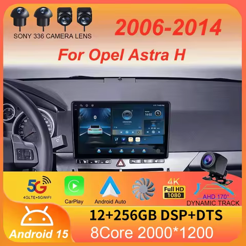 Android 15 For Opel Astra H 2006 - 2014 Car Radio Multimedia Video Player Navigation stereo GPS No 2