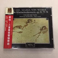 二手3602 韋伯:三首單簧管協奏曲CARL MARIA VON WEBER Opp.26,73,74