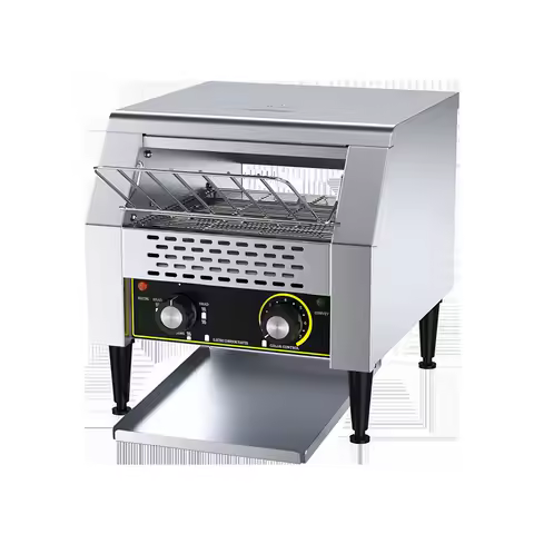 Fully Automatic Electric Commercial Burger Machine With Conveyor Hamburger Bun Toaster Conveyor Belt