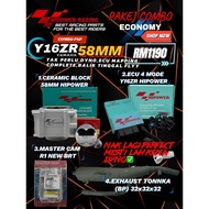 PAKEJ COMBO ECONOMY Y16ZR HIPOWER CERAMIC BLOCK 68MM ECU 4 MODE CAM R1 NEW EXHAUST TONNKA Y15 Y155 S