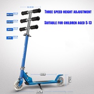 Children's Scooter Two-Wheel Scooter Adjustable Height Foldable Scooter