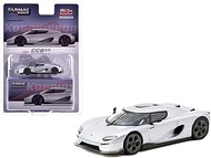 1:64 Scale Diecast Model Car Compatible with Koenigsegg CC850 Sliver Limited Edition by Tarmac T64G-