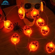 OPENMALL LED Halloween Pumpkin Bat Lantern String Ghost House Party Paradise Horror Decorative Lante