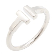 【二手】Tiffany & Co.) T字形戒指 60148359 #9 K18WG（白K金）女士T字形戒指