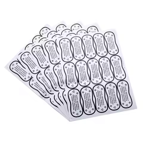 75pcs Hygiene Label Clear Tape Swimwear Lingerie Bikini Try On Label Stickers