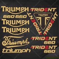 Triumph | For Triumph Trident 660 Sticker Motorcycle Stickers Trident 660 2025 Decal Logo Exhaust Ta