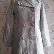 Coat wool wanita import/Coat wool salur/coat woo megar/coat premium