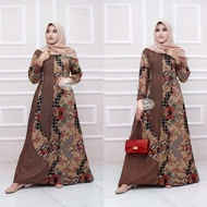 NEW GAMIS BATIK KATUN KOMBINASI BATIK -GAMIS BATIK SONGKET- GAMIS