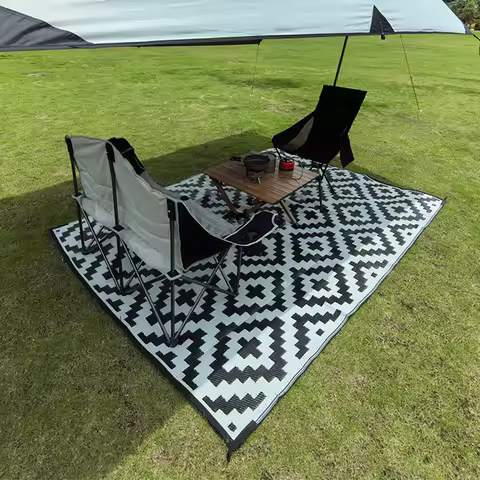 WESTTUNE Outdoor Rugs Waterproof 6x9 ft Outdoor Carpet Patio Rug Mat Reversible RV Camping Plastic S