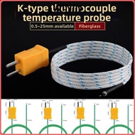 WININ Teflon Long Wire Temperature Test, 0.5/1/2/3/5/10M TM-902C K-type TP-01 Thermo Sensor Probe,  