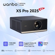 Wanbo X5 Pro 2025 | 1100ANSI Lumens | Support Online 4K | HDR10 | 12W HiFi Speakers | Google TV OS