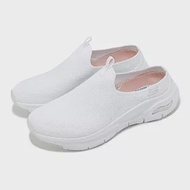 Skechers 懶人鞋 Arch Fit-Keep It Light 女鞋 白 銀 支撐 無鞋帶 健走鞋 穆勒鞋 149774WSL