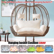 Unstuffed Round Double Hanging Swing Egg Chair Cushion Cover Patio Papasan Cover