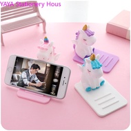 Cute Unicorn PVC Soft Mobile Phone Stand Creative Cartoon Unicorn Mobile Phone Tablet Stand
