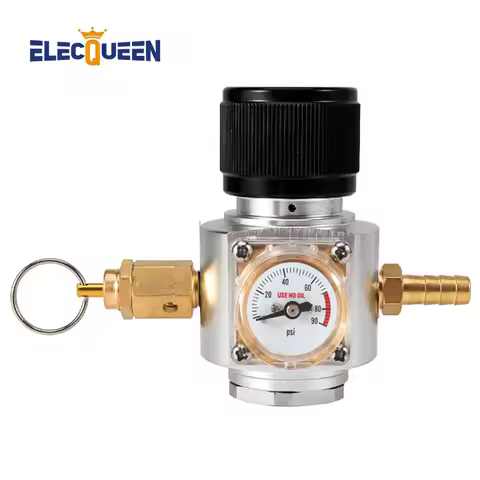Soda Water Co2 Charger kit,0-90PSI Mini CO2 Gas Regulator with Release Valve, Directly connect with 