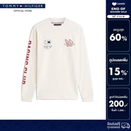 Tommy Hilfiger เสื้อยืด ผู้ชาย รุ่น MW0MW41467 Z00 - สีเบจ ทรง Regular