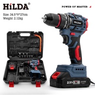 Compact electric power machine21v Electric drill, lithium-ion screwdriver, cordless, rechargeable, l