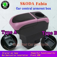 SKODA Fabia armrest box, central armrest box, armrest box modification, Fabia armrest storage box, m