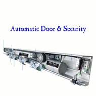 Pintu Otomatis Sliding Door Buat Kaca / Kayu Untuk 2 Daun Pintu