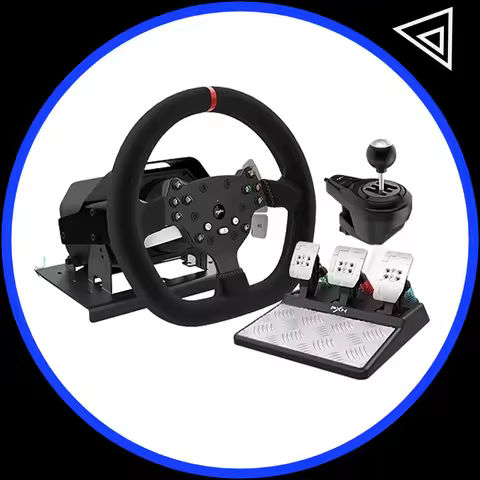 Pxn V10 Steering Wheel Gaming Controller Wired Force 900 Rotation Game Steering Wheel For Ps3/Ps4/Sw