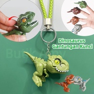 GANTUNGAN Dinosaur Keychain Finger Biting Toy Figure Dinosaur Snap Squad Dinosaur Dino Bite Finger C