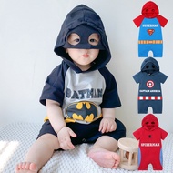 Cute Baby SuperHero Costume Jumpsuit Romper Spider Captain superman batman infant costume party for 0 to 2  years old summer