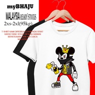 <BAJU BEST SELLER> MICKEY MOUSE T-SHIRT 100%COTTON LENGAN PENDEK PEREMPUAN LELAKI HARGA KILANG BORON