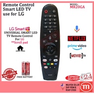 LG Smart TV Magic VOICE Remote Control Netflix / PRIME VIDEO / MOVIES MR20GA
