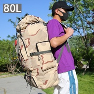 Large Oxford Cloth Travel Backpack Men 80L Outdoor Camping Backpack Luggage Quilt Travel School Back
