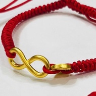 Infinity Charm size 10mm - Durable 24 Carat9999 Au Gold k