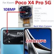 Original Tested Big Rear Main Back Camera Module For Xiaomi Poco X4 Pro 5G 108MP Backside Camera Phone Flex Cable Replacement