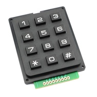 Tegg 1PC 3x4 Keypad MCU Board Matrix Array Switch Tactile Keypad 12 Button Phone-Style Matrix Keypad