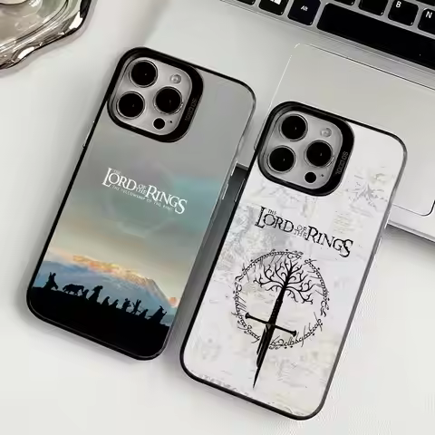 The L-Lord Of The R-Rings Phone Case Color-changing Transparent IPhone 11-16 Anti-fall TPU Case, Sli